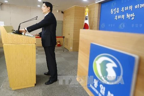 Phát ngôn viên Bộ Thống nhất Hàn Quốc (Nguồn: TTXVN)