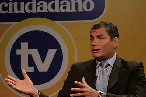 Tổng thống Rafael Correa (Ảnh: Andes)