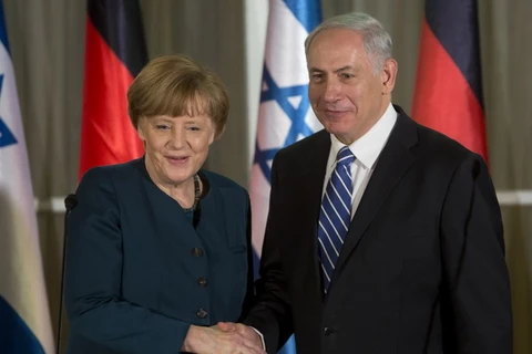 Thủ tướng Đức đến Israel thúc đẩy hòa đàm Trung Đông