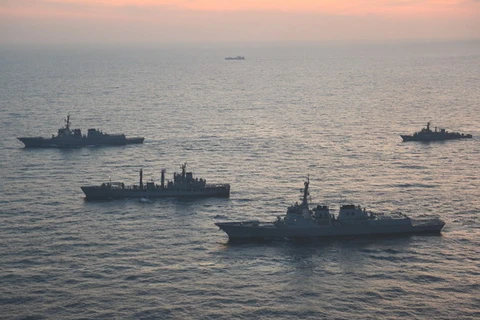 Bốn tàu chiến của Mỹ tới Hàn Quốc tham gia tập trận