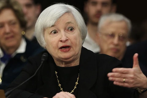 Chủ tịch Cục Dự trữ Liên bang Mỹ (Fed) Janet Yellen. (Nguồn: AFP)