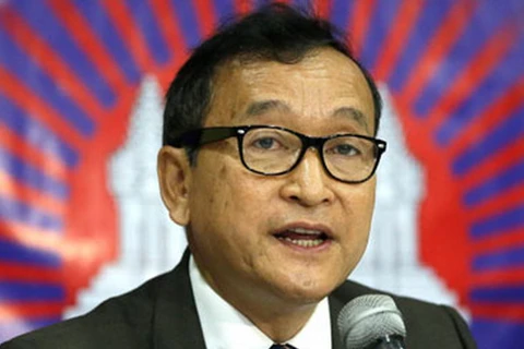 Thủ lĩnh phe đối lập Sam Rainsy. (Nguồn: AP)
