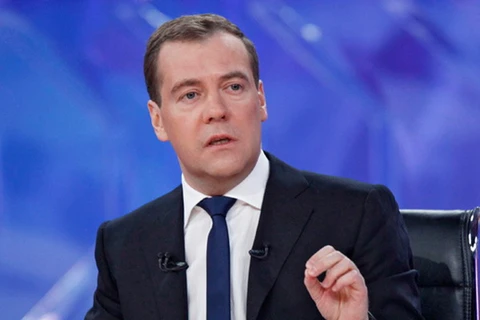Thủ tướng Nga Dmitry Medvedev. (Nguồn: Reuters) 