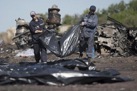 [Video] Còn nhiều thi thể nạn nhân vụ MH17 trong đống đổ nát