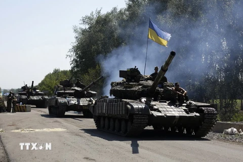 Quân đội Ukraine pháo kích căn cứ lực lượng ly khai ở Donetsk