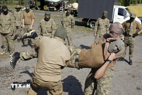 [Photo] Cuộc tập trận quốc tế "Đinh ba thần tốc" tại Ukraine