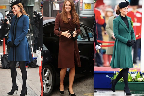 Những bộ váy bầu tuyệt đẹp của công nương Kate Middleton