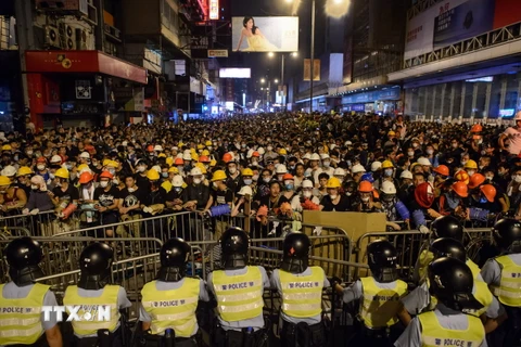 Cảnh sát Hong Kong bắt giữ hai đối tượng tấn công phóng viên