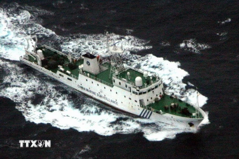 Nhật Bản phản đối việc ba tàu Trung Quốc xâm nhập lãnh hải