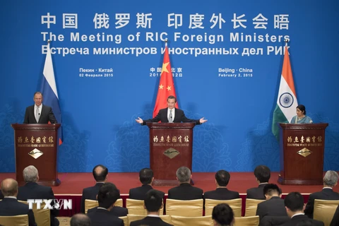 Cuộc họp ngoại trưởng Trung - Nga - Ấn ra thông cáo chung