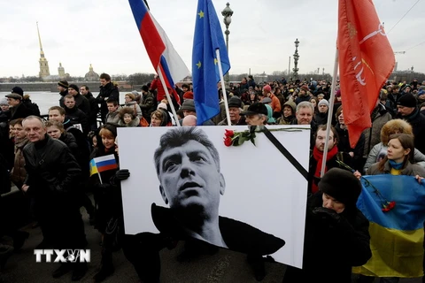 Nga chỉ trích nghị quyết của châu Âu về vụ sát hại ông Nemtsov 