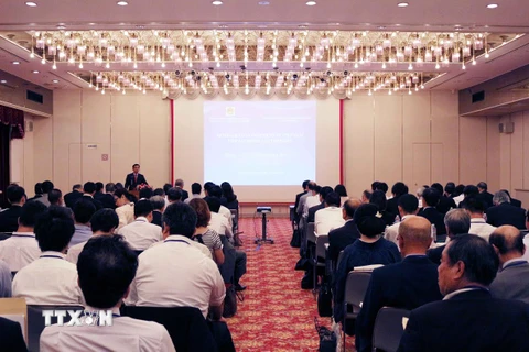 Hội thảo về đầu tư tại Việt Nam tiếp tục thu hút sự chú ý của nhiều doanh nghiệp Nhật Bản ở Osaka. (Nguồn: TTXVN) 
