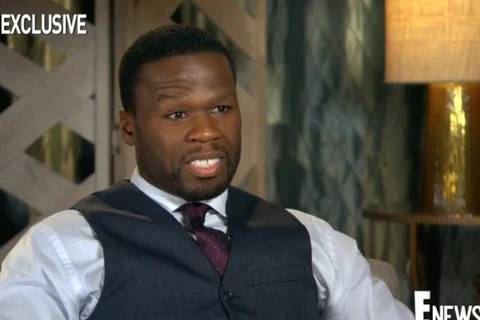 50 Cent trong buổi phỏng vấn của kênh truyền hình E!. (Nguồn: businessinsider.com)