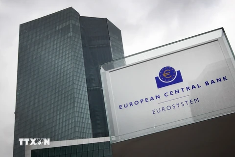 Trụ sở Ngân hàng Trung ương châu Âu (ECB) ở Frankfurt am Main. (Nguồn: AFP/TTXVN)