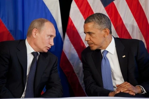 Tổng thống Mỹ Barack Obama và Tổng thống Nga Vladimir Putin. (Nguồn: diarioregistrado.com)