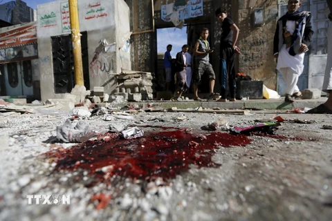 Hiện trường vụ đánh bom. (Nguồn: Reuters/TTXVN) 