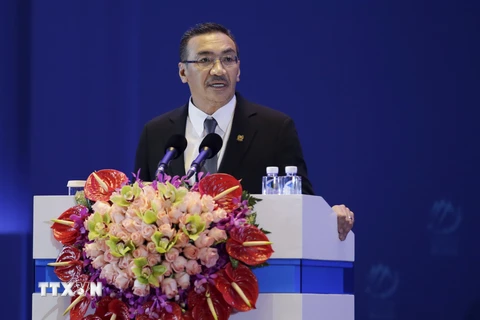 Bộ trưởng Quốc phòng Malaysia Hishammuddin Hussein tại một hội nghị ở Bắc Kinh, Trung Quốc. (Nguồn: Reuters/TTXVN)