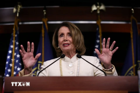 Lãnh đạo phe Dân chủ tại Hạ viện Mỹ Nancy Pelosi. (Nguồn: AFP/TTXVN) 