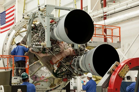 Động cơ tên lửa RD-181. (Nguồn: sputniknews.com)