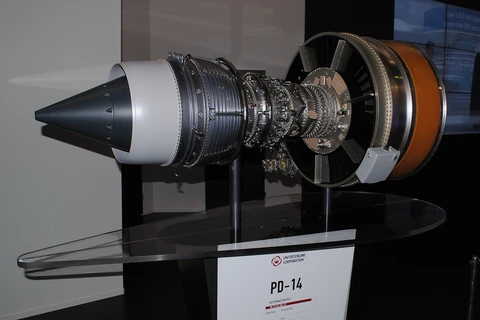 Động cơ phản lực PD-14. (Nguồn: wiki)