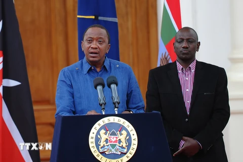 Tổng thống Kenya Uhuru Kenyatta. (Nguồn: AFP/TTXVN)