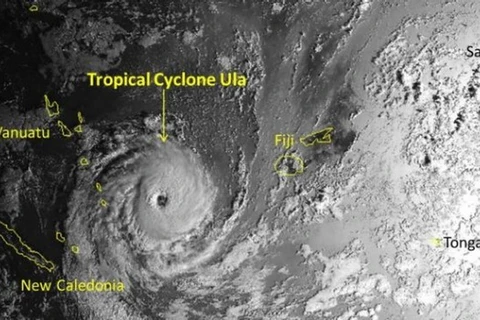 Hình ảnh cơn bão Ula. (Nguồn: stuff.co.nz)