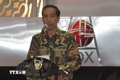 Tổng thống Indonesia Joko Widodo lên án vụ đánh bom liên hoàn ở Jakarta. (Nguồn: AFP/TTXVN)