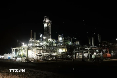Toàn cảnh nhà máy lọc dầu Big Spring, Texas, Mỹ. (Nguồn: AFP/TTXVN)
