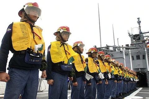 Lực lượng hải quân Đài Loan (Trung Quốc). (Nguồn: latimes.com)