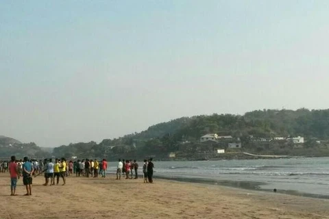Bãi biển nơi 13 sinh viên bị chết đuối. (Nguồn: thehindu.com)