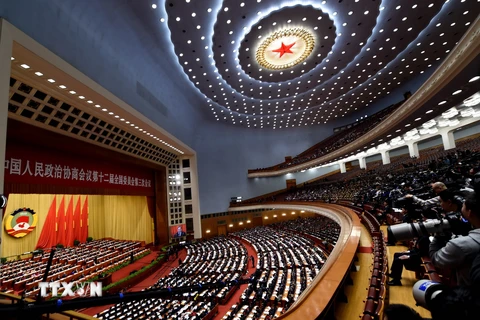 Hội nghị Chính trị Hiệp thương Nhân dân Trung Quốc năm 2015. (Nguồn: AFP/TTXVN)
