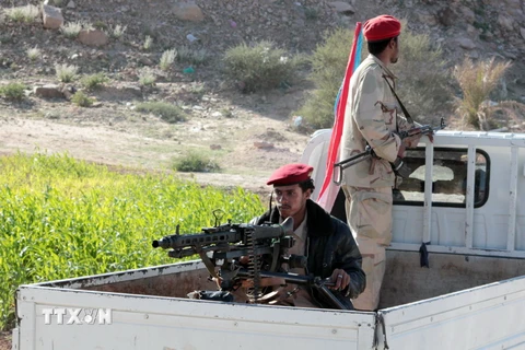 Binh sỹ Yemen làm nhiệm vụ tại khu vực tỉnh Shabwa, phía tây Aden. (Nguồn: AFP/TTXVN)