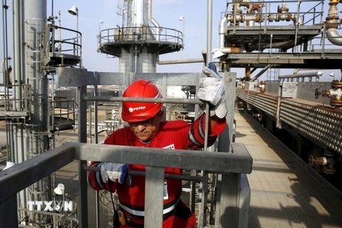 Giàn khoan dầu của Công ty dầu nhà nước Jose Antonio Anzoategui ở miền đông Venezuela. (Nguồn: Reuters/TTXVN)