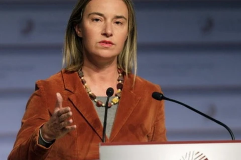Bà Federica Mogherini, Cao ủy Liên minh châu Âu phụ trách về An ninh và Đối ngoại. (Ảnh: Reuters)