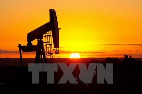 Khai thác dầu tại khu vực gần Tioga, Bắc Dakota, Mỹ. (Nguồn: AFP/TTXVN)