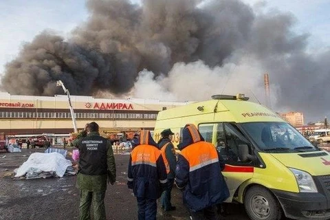 Nga: Bắt thêm 2 đối tượng của vụ cháy trung tâm thương mại