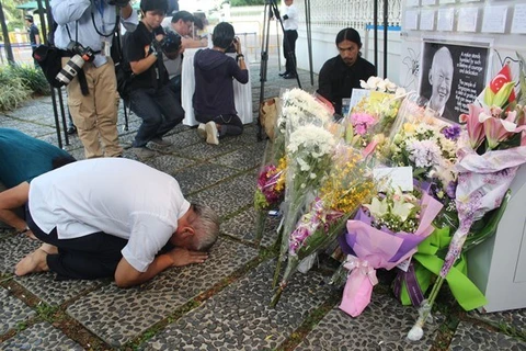 [Photo] Người dân Singapore nói lời vĩnh biệt ông Lý Quang Diệu