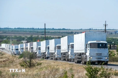 Nga tiếp tục gửi hàng cứu trợ đến miền Đông Ukraine