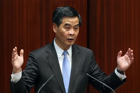 Trưởng Đặc khu Hong Kong Lương Chấn Anh. (Nguồn: Reuters)