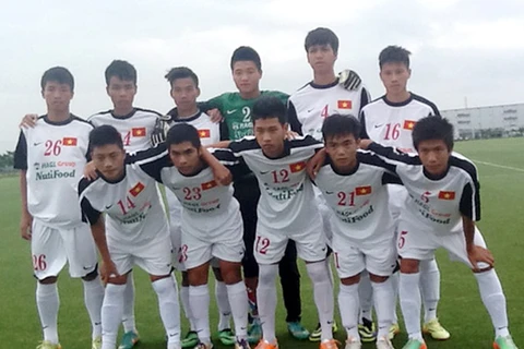 U19 Việt Nam thủng lưới 7 bàn trong mưa tầm tã ở Osaka