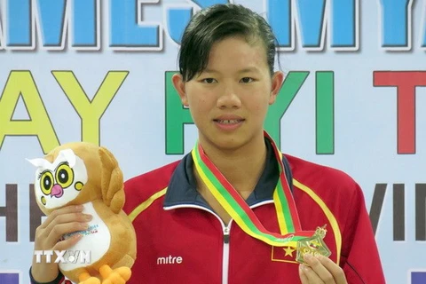 Kình ngư Ánh Viên giành Huy chương Vàng 200m hỗn hợp ở Olympic trẻ 