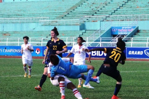 Giải nữ Đông Nam Á: Tuyển Lào gây bất ngờ trước U20 Australia 