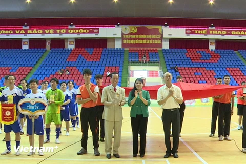 Khai mạc giải bóng đá futsal Thái Bình tranh cúp Đại Việt 2015 
