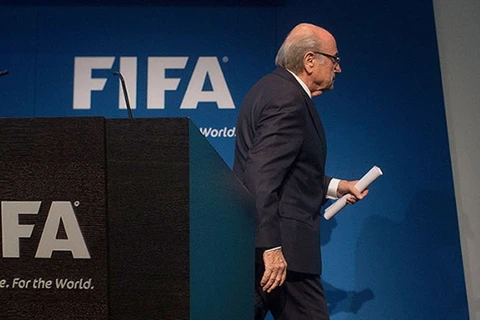 Blatter rời ghế Chủ tịch sau 17 năm tại vị. (Ảnh: AFP)