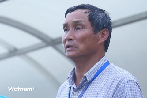 Ông Chung tự tin hướng tới danh hiệu V-League đầu tiên trong sự nghiệp. (Ảnh: Minh Chiến/Vietnam+)