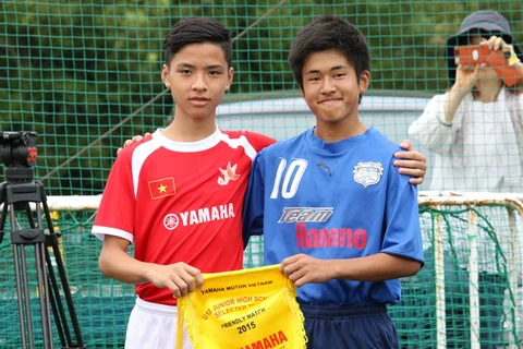 Đội U13 Bóng đá học đường đã hoàn tất chuyến du đấu Nhật Bản. (Ảnh: Ban tổ chức cung cấp)