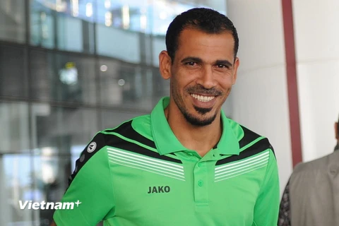 Đội trưởng tuyển Iraq Younis Mahmoud đánh giá trận đấu với Việt Nam rất quan trọng. (Ảnh: Đỗ Đen/Vietnam+)