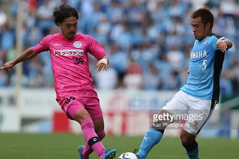 Mito Hollyhock (áo hồng) đang chơi rất tốt tại J-League 2. (Ảnh: Getty)