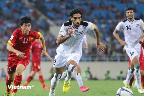 Đội tuyển Iraq đã bỏ cách khá xa đối thủ Việt Nam tại bảng F vòng loại World Cup 2018. (Ảnh: Minh Chiến/Vietnam+)