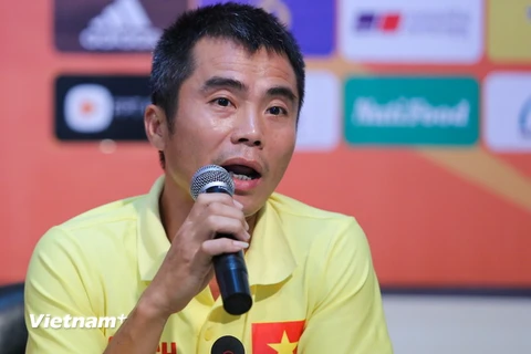 Huấn luyện viên Minh Đức tin rằng U21 Việt Nam không hề có điểm yếu tại giải U21 quốc tế. (Ảnh: Minh Chiến/Vietnam+)